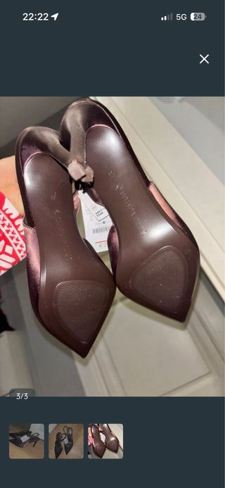 Zapatos de tacón Stradivarius marrones