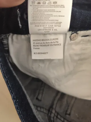 Shorts vaqueros Levi's talla 8