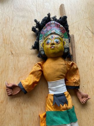 Marioneta o títere tradicional nepalí.