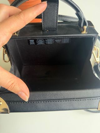 Bolso mini rígido estampado cebra