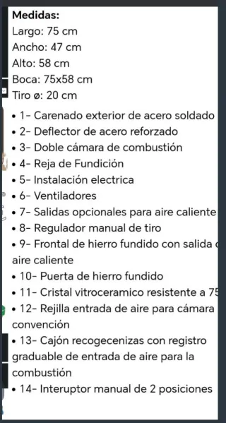 Insertable hierro fundido canalizable