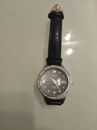 Reloj JCKY TIME Negro y Plateado