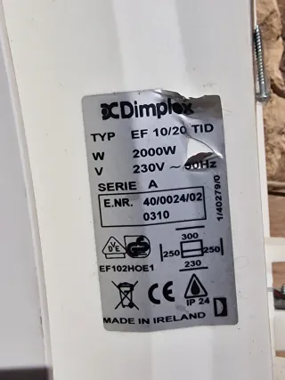 Calentador eléctrico pequeño con temporizador