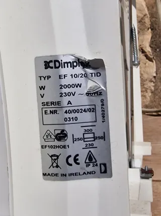 Calentador eléctrico pequeño con temporizador