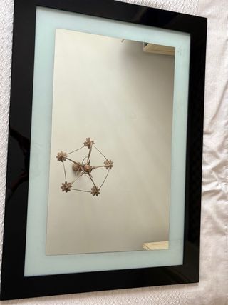 Espejo de pared moderno negro y blanco