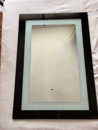 Espejo de pared moderno negro y blanco