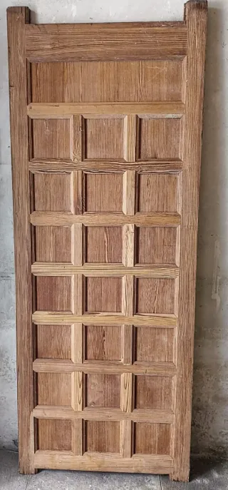 Puerta Pino Canarias, 205x82cm, Hecho a Mano