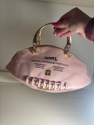 Borsa Football Chic Rosa e Oro