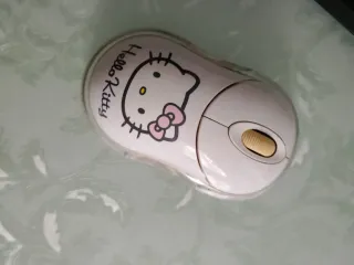 Mouse ottico Hello Kitty bianco e rosa