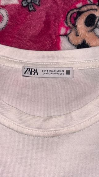 Maglia Zara bianca con rouches