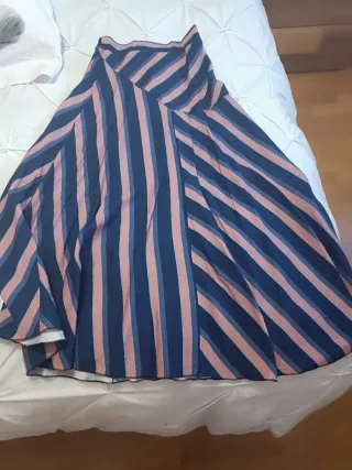 Falda larga estampada