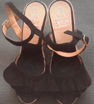 Lote 2 Alpargatas KANNA Cuña Ante | Talla 38