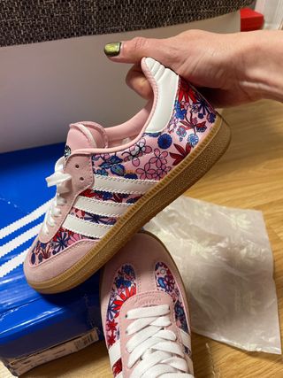 Zapatillas Adidas Samba Liberty Florales Rosas