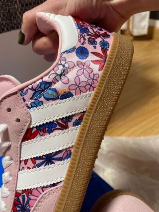 Zapatillas Adidas Samba Liberty Florales Rosas
