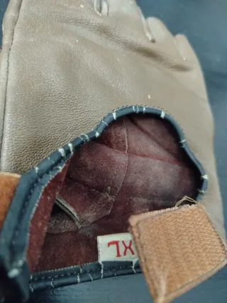 Guantes de cuero Salter Moto Marrón