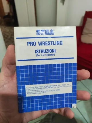 Pro Wrestling Master System PAL ITA Raro Completo