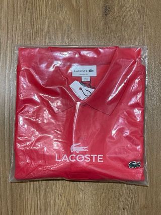 Polo Lacoste Rojo Talla XL Nuevo