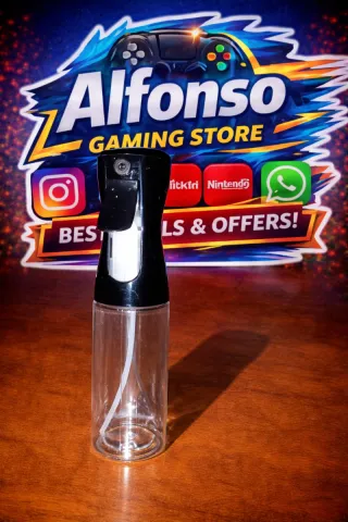 Spruzzino trasparente con erogatore nero