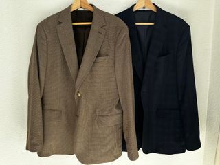 Blazer Kigili Azul Cuadros Talla M