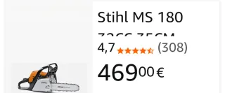 Motosierra Stihl MS 180 32CC 35CM