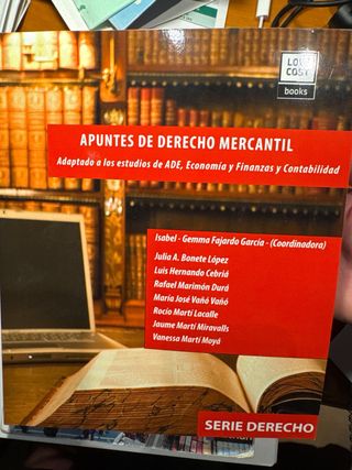 APUNTES DE DERECHO MERCANTIL: ADAPTADO A LOS ES...