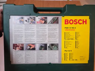 Taladro atornillador Bosch PSR 12 VE-2 + linterna