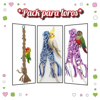 Pack para agapornis/pájaros/loros/periquitos