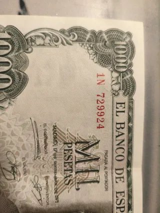 Billete 1000 Pesetas España 1971