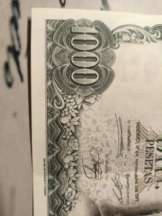 Billete 1000 Pesetas España 1971
