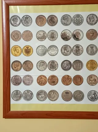 Cuadro Monedas Españolas Pruebas FMNT y Rarezas