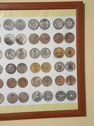 Cuadro Monedas Españolas Pruebas FMNT y Rarezas