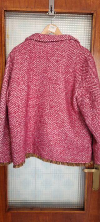 Chaqueta mujer rosa y roja