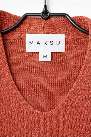 Vestido punto brillo MAKSU + chaqueta