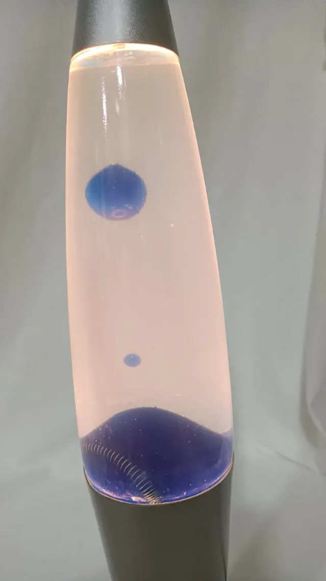 Lámpara Lava Retro Azul 42cm