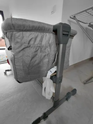 Cuna colecho Kindercraft gris