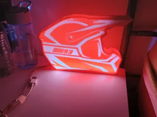 Lámpara 3D Casco Motocross Marc Márquez