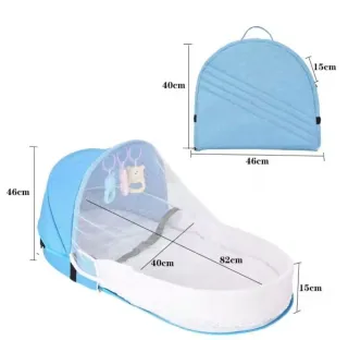 Cuna de viaje plegable con mosquitera