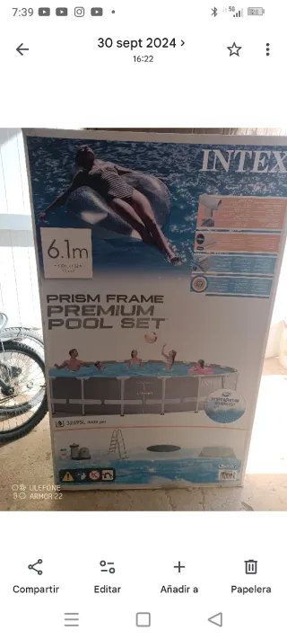 Piscina redonda desmontable