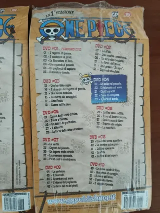 3 DVD One Piece Prima Edizione