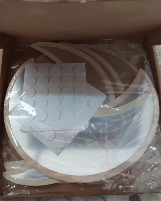 Specchi Decorativi Fasi Luna in Legno