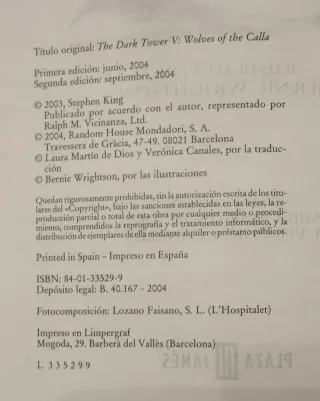 Lobos del Calla - Torre Oscura V (Stephen King)