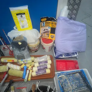 Lote pintura profesional, 5 rodillos