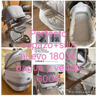 Carrito Bebé Bébécar Via Plus Cromado