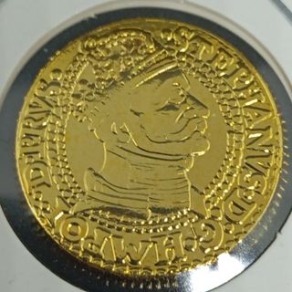 1584 1 DUKAT POLONIA MONEDA BAÑADA EN ORO