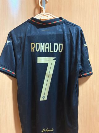 Camiseta Portugal Puma Negra