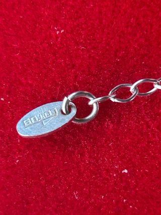 Pulsera Plata Lotus Cruz Inclinada