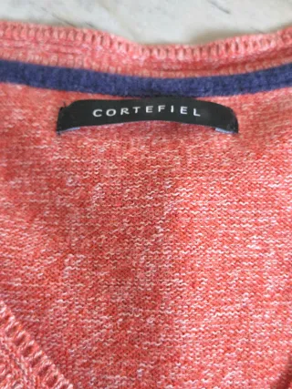 Lote 2 jerseys Cortefiel XXL mostaza y coral