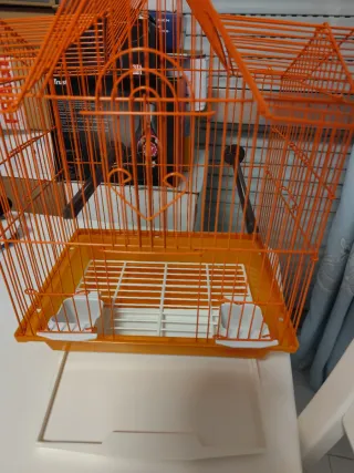 Gaiola Laranja para Pássaros