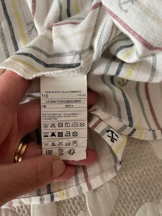 Camisa Benetton niño talla 4/5