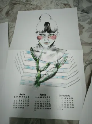 Fogli calendario da parete Paula Bonet